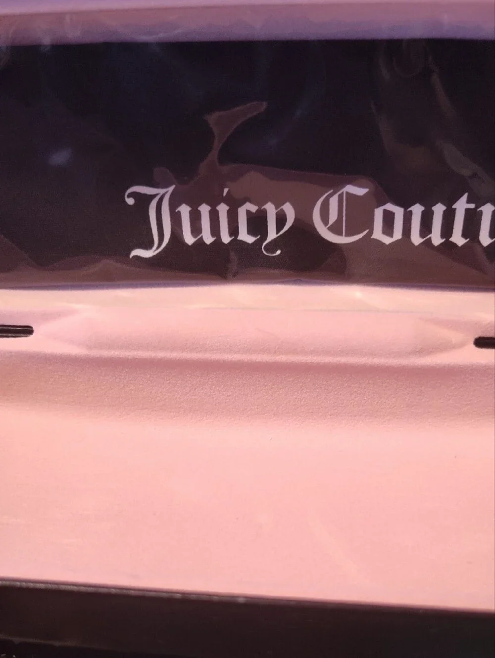 Juicy Couture Black Case with White Gothic Logo